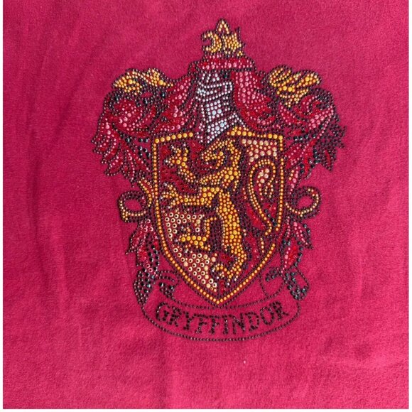 Harry Potter Gryffindor Hogwarts beaded T-Shirt Wizarding World Universal XL - Picture 8 of 10